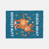 Couverture Polaire Toddler Christmas Ugly Sweater Guess What Reindeer (Devant (Horizontal))