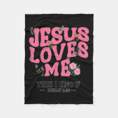 Couverture Polaire Toddler Jesus Loves You I Nk Christian God Sister (Devant)