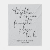 Couverture Polaire Together is our Favorite Place to Be (Devant)