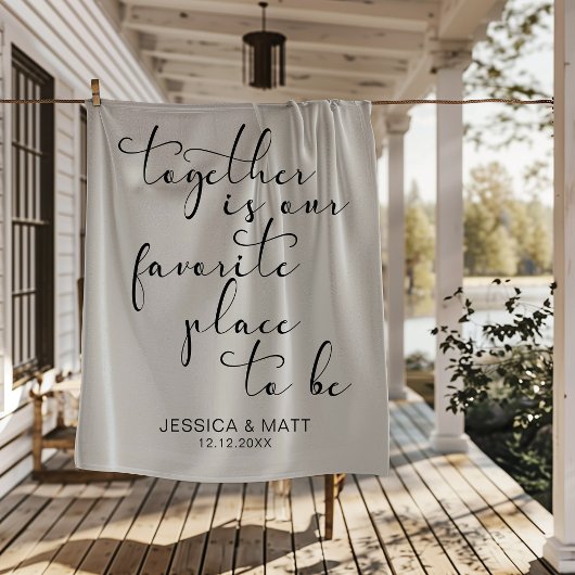 Couverture Polaire Together is our Favorite Place to Be