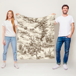 Couverture Polaire Toile de ferme Moisson de citrouille (1)