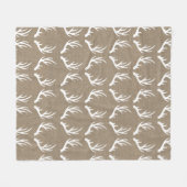 Couverture Polaire Toile de jute rustique de Faux et andouillers (Devant (Horizontal))