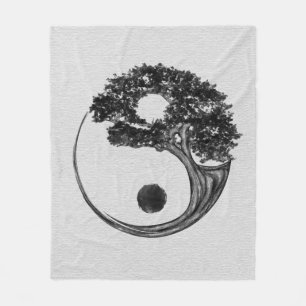 Couverture Polaire Toile de Yin Yang