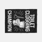 Couverture Polaire Toilet Clogging Chamon Funny Graphic Toilet Cloggi (Devant (Horizontal))