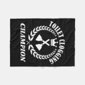 Couverture Polaire Toilet Clogging Chamon Funny Sarcastic  (Devant (Horizontal))