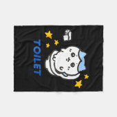 Couverture Polaire Toilet Time Chikawa Meme Funny Tee  (Devant (Horizontal))