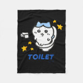 Couverture Polaire Toilet Time Chikawa Meme Funny Tee  (Devant)