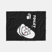 Couverture Polaire Toilet Time Chikawa Meme Tee  (Devant (Horizontal))