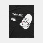 Couverture Polaire Toilet Time Chikawa Meme Tee  (Devant)