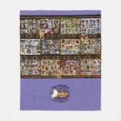 Couverture Polaire Toison avec tous les collages et le logo (Devant)