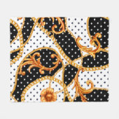 Couverture Polaire Toison baroque motif (Devant (Horizontal))