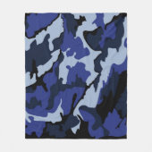 Couverture Polaire Toison de camouflage bleu (Devant)