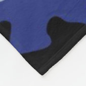 Couverture Polaire Toison de camouflage bleu (Coin)