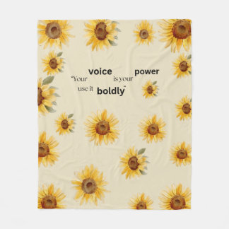 Couverture Polaire toison de tournesol