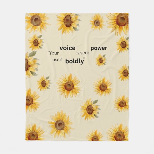 Couverture Polaire toison de tournesol (Devant)