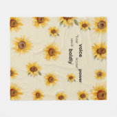 Couverture Polaire toison de tournesol (Devant (Horizontal))