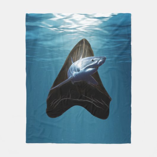 Couverture Polaire Toisse de requin Océan (Devant)