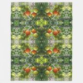 Couverture Polaire Tomates cerises de jardin Nature Abstraite (Devant)