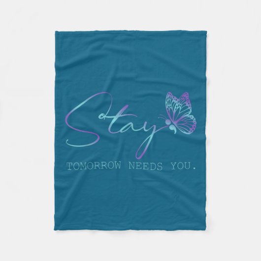Couverture Polaire Tommorow Needs You Stay Suicide Prevention Awarene (Devant)