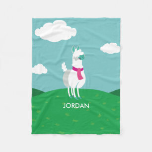 Couverture Polaire Tommy le lama