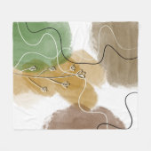 Couverture Polaire Tonalité de la Terre d'extraction botanique (Devant (Horizontal))