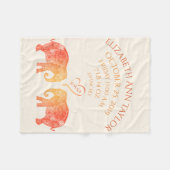 Couverture Polaire Tonnes d'éléphant de stat de disque de naissance (Devant (Horizontal))