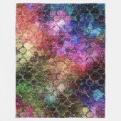 Couverture Polaire Tons bijoux Shimmery Motif Abstrait (Devant)