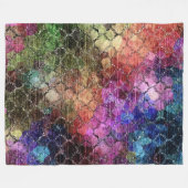 Couverture Polaire Tons bijoux Shimmery Motif Abstrait (Devant (Horizontal))