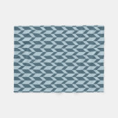 Couverture Polaire Tons Bleus Gras Deux Tons Flèche Chevron (Devant (Horizontal))