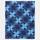 Couverture Polaire Tons de Motif bleu (Devant)