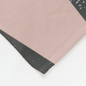 Couverture Polaire Tons de motif en vitrail marron (Coin)