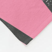 Couverture Polaire Tons de motif en vitrail rose (Coin)