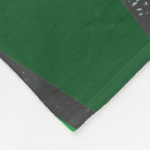 Couverture Polaire Tons de motif en vitrail vert (Coin)