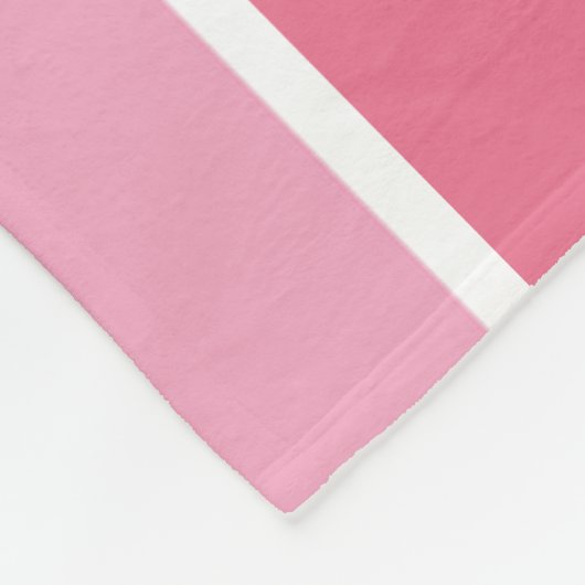 Couverture Polaire Tons de rayures roses (Coin)