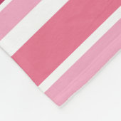 Couverture Polaire Tons de rayures roses (Coin)
