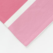 Couverture Polaire Tons de rayures roses (Coin)