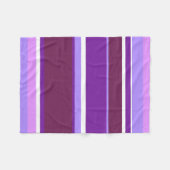 Couverture Polaire Tons de rayures violettes (Devant (Horizontal))
