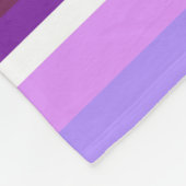 Couverture Polaire Tons de rayures violettes (Coin)