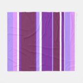 Couverture Polaire Tons de rayures violettes (Devant (Horizontal))