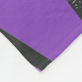 Couverture Polaire Tons de vitrail violet motif (Coin)