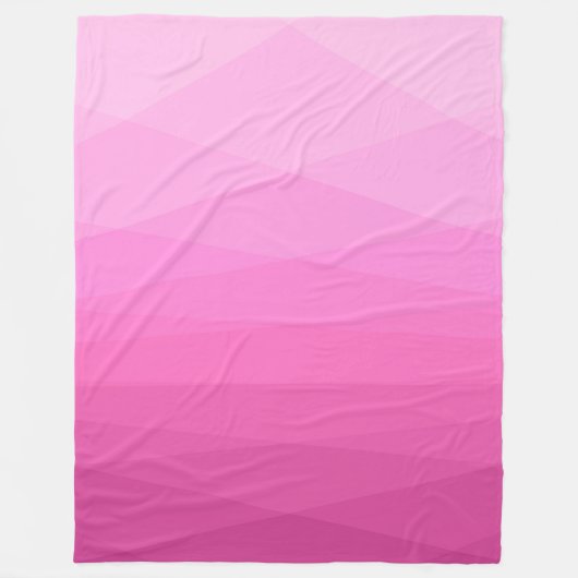 Couverture Polaire Tons roses Blanche polaire polygonale (Devant)