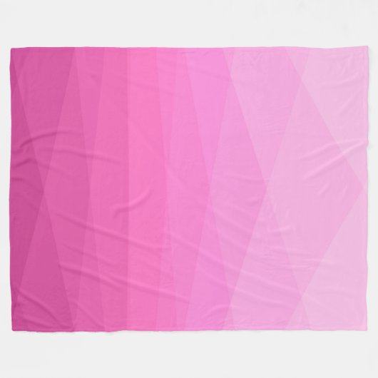 Couverture Polaire Tons roses Blanche polaire polygonale (Devant (Horizontal))