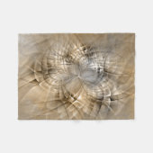 Couverture Polaire Tons Terre Abstrait Art fractal moderne Texture (Devant (Horizontal))