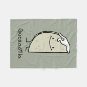 Couverture Polaire Tortilla grillée par Mexicain de Quesadilla avec (Devant (Horizontal))