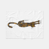 Couverture Polaire Tortoise Shell Cat Hanging On Funny Tortie Cat  (Devant (Horizontal))