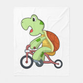 Couverture Polaire Tortue à vélo (Devant)