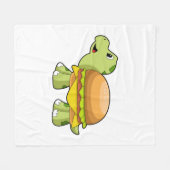 Couverture Polaire Tortue avec coquille comme Burger.PNG (Devant (Horizontal))