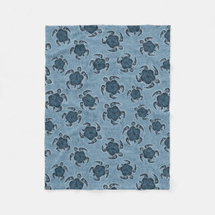 Couverture Polaire Tortue de Hawaïen de batik de ketmie d'Uhane Honu