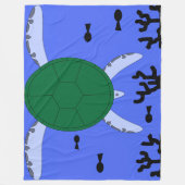 Couverture Polaire Tortue de mer (Devant)
