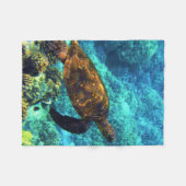 Couverture Polaire tortue de mer (Devant (Horizontal))
